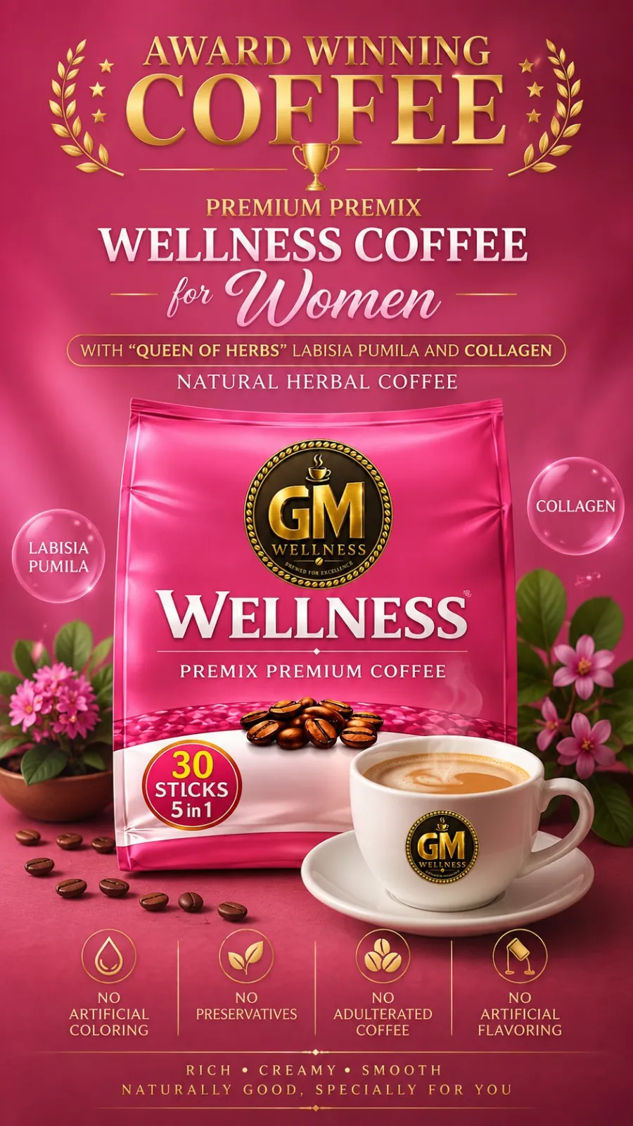 Premium Wellness Coffee for Women